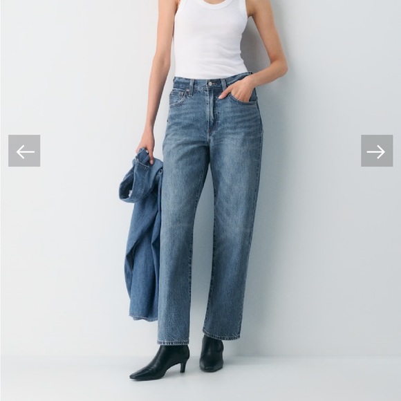 Denim Forum 90s Marlo Hi-Rise Baggy - Picture 1 of 6
